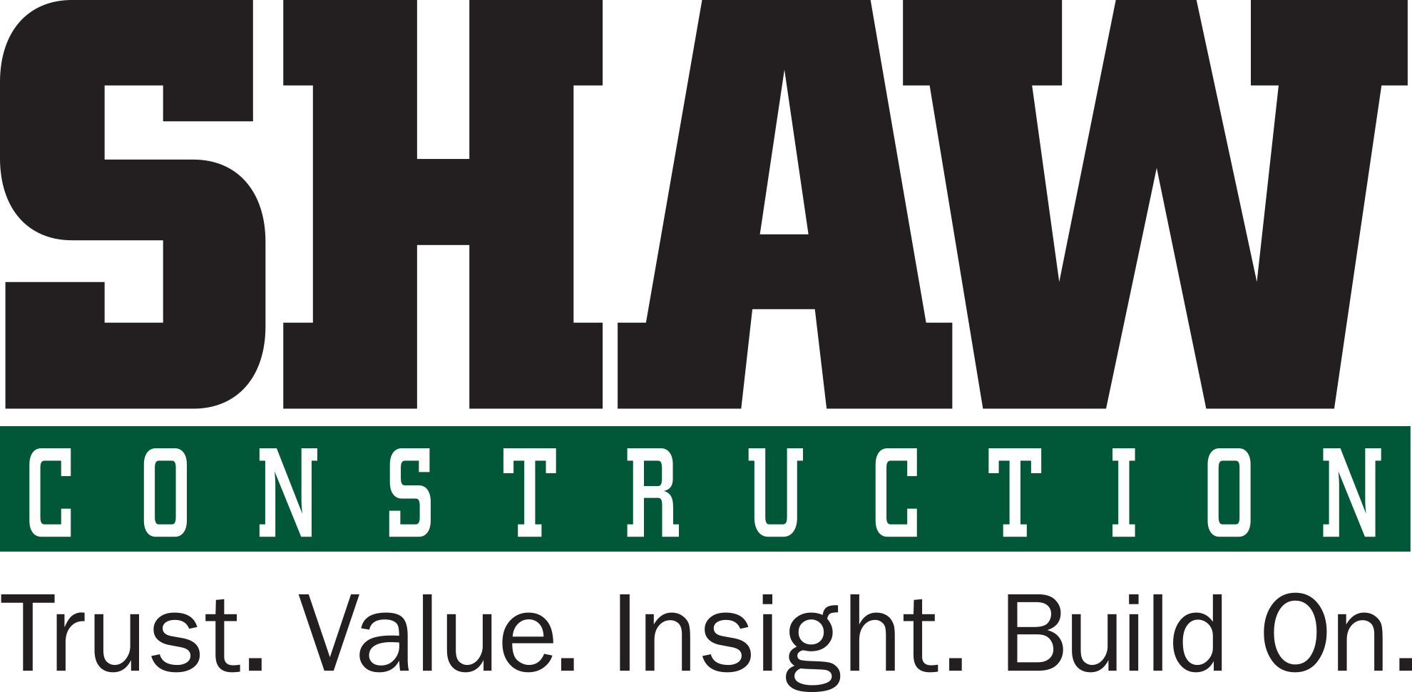 Shaw Construction logo - Links to website